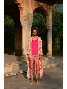 Swati Vijaivargie - Nargis Cape & Palash Dhoti Pants with Camisole (Set of 3)