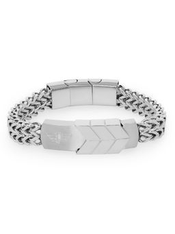 Police - Men Silver Toned Bangle Style Bracelet
