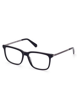 Guess - Clear Lens Shiny Black Lens Square Full Rim Shiny Black Frame
