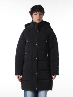 ONLY - Women's Solid Regular Fit Black Jacket