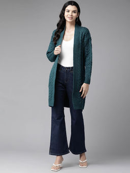 CAYMAN - Women Longline Woollen Shrug