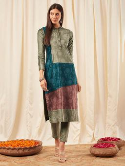 STADO - Cyan Green Kurta Set