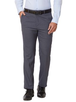 Raymond - Regular Fit Structure Dark Grey Trouser