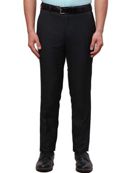 Raymond - Slim Fit Structure Black Trouser