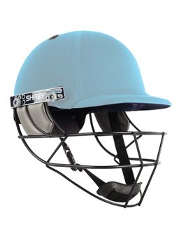 Shrey - Premium 2.0 Steel-Sky Blue Cricket Helmet