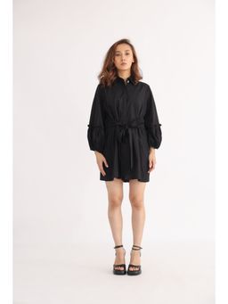 Studio Moda India - Black The Melinoe Tie Playsuit