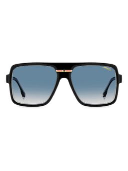 CARRERA - Blue Lens Rectangle Black Full-Rim UV Protection Sunglasses (59)