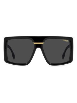 CARRERA - Grey Lens Square Black Full-Rim UV Protection Sunglasses (60)