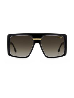 CARRERA - Brown Lens Square Black Full-Rim UV Protection Sunglasses (60)
