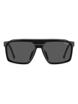 CARRERA - Grey Lens Rectangle Black Full-Rim UV Protection Sunglasses (59)