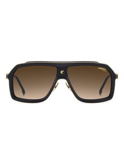 CARRERA - Brown Lens Rectangle Black Full-Rim UV Protection Sunglasses (60)