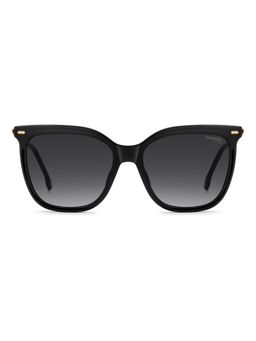 CARRERA - Grey Lens Rectangle Black Full-Rim UV Protection Sunglasses (57)