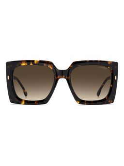 CARRERA - Brown Lens Rectangle Havana Full-Rim UV Protection Sunglasses (55)