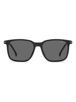 CARRERA - Grey Lens Rectangle Black Full-Rim UV Protection Sunglasses (55)