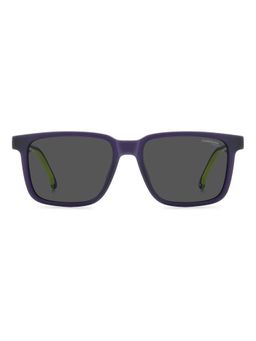 CARRERA - Grey Lens Rectangle Violet Full-Rim UV Protection Sunglasses (55)