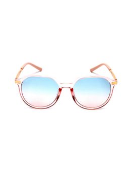 Mespee - Blue Square Full Plastic Stylish UV Protected Sunglasses (54)