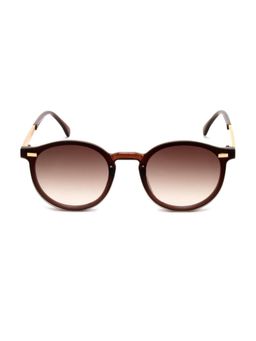 Mespee - Brown Round Full Plastic Stylish UV Protected Sunglasses (63)