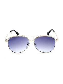 Mespee - Blue Full Rim Pilot Stylish UV Protected Sunglasses (57)