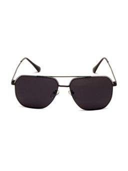 Mespee - Black Full Rim Pilot Stylish UV Protected Sunglasses (62)