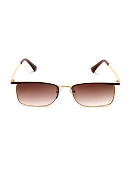 Mespee - Brown Full Rim Rectangular Stylish UV Protected Sunglasses (55)