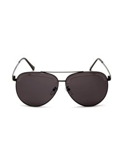 Mespee - Black Full Rim Pilot Stylish UV Protected Sunglasses (65)