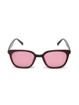 Mespee - Purple Retro Square Full Plastic Stylish UV Protected Sunglasses (53)