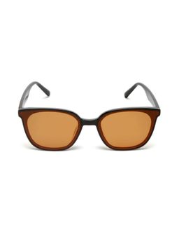 Mespee - Brown Retro Rectangle Full Plastic Stylish UV Protected Sunglasses (53)