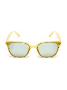 Mespee - Olive Yellow Retro Rectangle Full Plastic Stylish UV Protected Sunglasses (53)