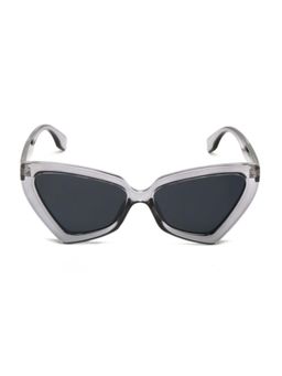 Mespee - Grey Transparent Cat Eye Full Plastic Stylish UV Protected Sunglasses (56)