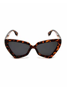 Mespee - Brown Black Cat Eye Full Plastic Stylish UV Protected Sunglasses (56)