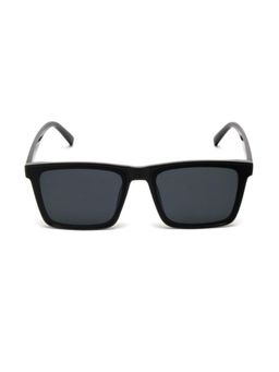 Mespee - Black Rectangular Full Plastic Stylish UV Protected Sunglasses (55)