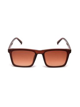 Mespee - Brown Rectangular Full Plastic Stylish UV Protected Sunglasses (55)