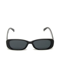 Mespee - Black Rectangular Full Plastic Stylish UV Protected Sunglasses (53)