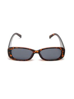 Mespee - Brown Rectangular Full Plastic Stylish UV Protected Sunglasses (53)