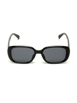 Mespee - Black Rectangular Full Plastic Stylish UV Protected Sunglasses (53)