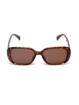 Mespee - Brown Rectangular Full Plastic Stylish UV Protected Sunglasses (53)