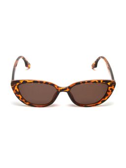 Mespee - Brown Cat Eye Full Plastic Stylish UV Protected Sunglasses (55)