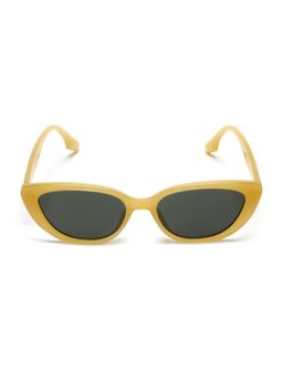 Mespee - Transparent Yellow Cat Eye Full Plastic Stylish UV Protected Sunglasses (55)