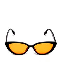 Mespee - Orange Cat Eye Full Plastic Stylish UV Protected Sunglasses (55)