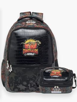 Little Surprise Box - Jurassic Dino School Backpack & Matching Lunch Bag For Kids