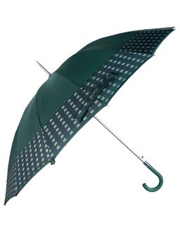 Little Surprise Box - Bottle Green Checks Large Canopy Size Umbrella