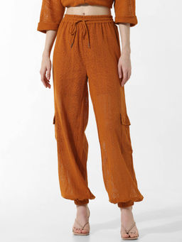 ONLY - Orange Crochet Pants