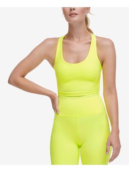 DKNY - Solid Color Sports Bra - Yellow