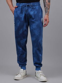 Free Authority - Official Marvel Comics Captain America Printed Cotton Blend Blue Jogger