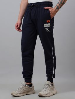 Free Authority - Official Naruto Anime Printed Navy Blue Regular Fit Jogger