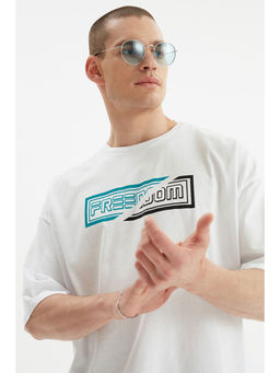 Trendyol - Man White T-Shirt