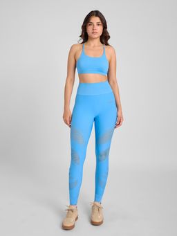 FEIER - Blue Aura Mesh Leggings