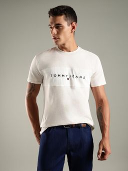 Tommy Hilfiger - Embroidered Logo Regular Fit Cotton T-Shirt