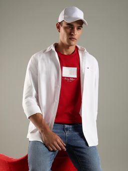 Tommy Hilfiger - Solid Regular Fit Cotton Shirt