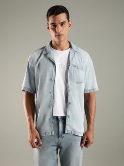 Tommy Hilfiger - Solid Relaxed Fit Cotton Shirt